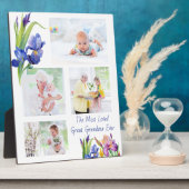 最愛のおばあちゃん素晴らし4フォト春フラワー フォトプラーク (側面)