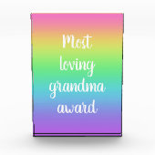 最愛のおばあちゃん賞 フォトブロック (正面)