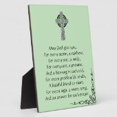 最愛のアイルランド祈りの言葉テーブルトップサイン フォトプラーク (側面)