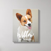 最愛のキャプションフォトパーソナライズされたキャンバスプリント キャンバスプリント (正面)