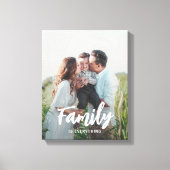 最愛のキャプションフォトパーソナライズされたキャンバスプリント キャンバスプリント (正面)