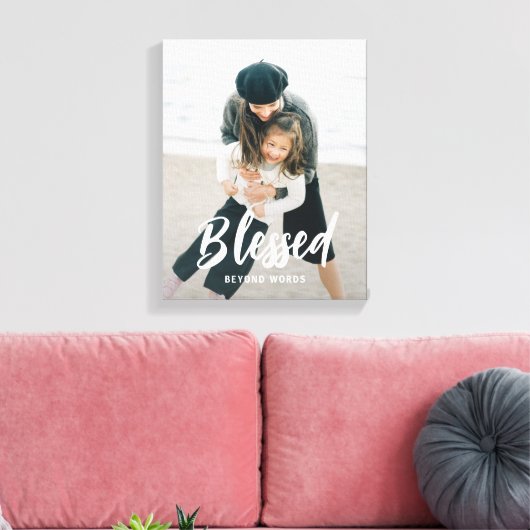 最愛のキャプションフォトパーソナライズされたキャンバスプリント キャンバスプリント (インサイチュ (リビング))