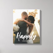 最愛のキャプションフォトパーソナライズされたキャンバスプリント キャンバスプリント (正面)