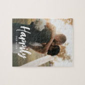 最愛のキャプションフォトパーソナライズされたパズル ジグソーパズル (横)