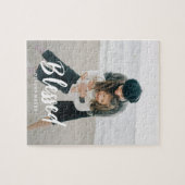 最愛のキャプションフォトパーソナライズされたパズル ジグソーパズル (横)