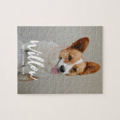 最愛のキャプションフォトパーソナライズされたパズル ジグソーパズル (横)