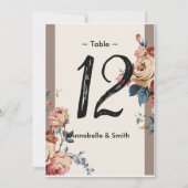 最愛のテーブル番号 招待状 (正面)