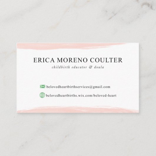 最愛のハート 名刺 (裏面)