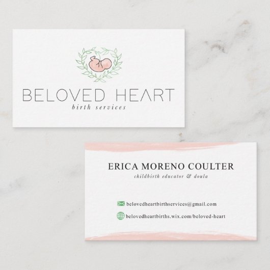 最愛のハート 名刺 (正面/裏面)