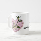 最愛のバラハートマグカップ コーヒーマグカップ (正面左)