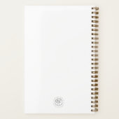 最愛のパーソナライズされた雑誌 ノートブック (裏面)