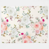 最愛のフローラフリースブランケット フリースブランケット (正面(横))