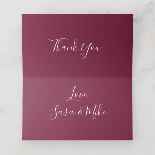 最愛のフローラ座席表 プレイスカード (内部開封)