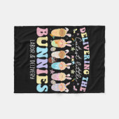 最愛のブンニーズ復活祭の労働とデルの提供 フリースブランケット (正面(横))