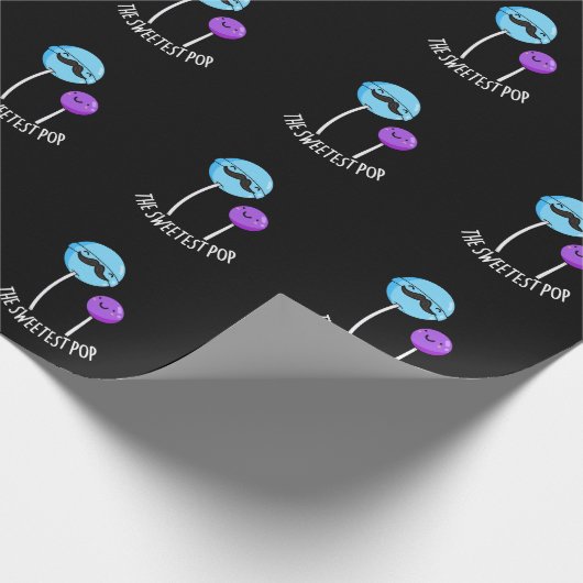 最愛のポップ・アートのおもしろい棒つきキャンデー・プンダークBG ラッピングペーパー (角)