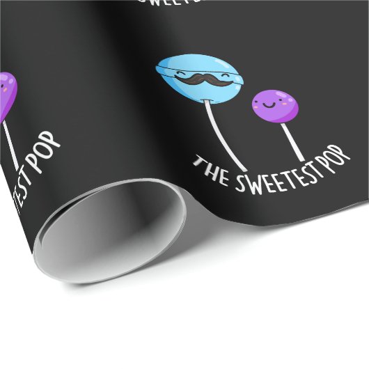 最愛のポップ・アートのおもしろい棒つきキャンデー・プンダークBG ラッピングペーパー (ロールコーナー)