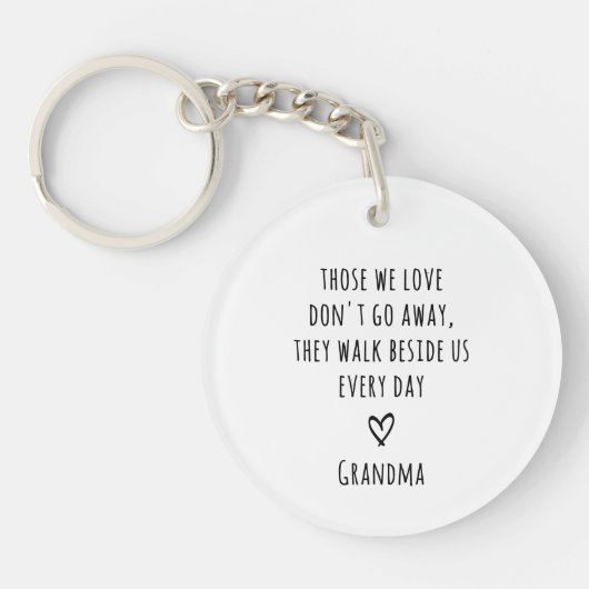 最愛の一枚の写真のメモリアルモダン消失 キーホルダー (正面)