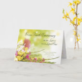 最愛の人が亡くなってから4年目 カード (黄色い花)