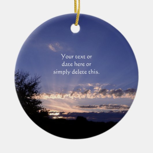 最愛の人のオーナメント無くなった セラミックオーナメント (正面)