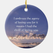 最愛の人のオーナメント無くなった セラミックオーナメント (裏面)