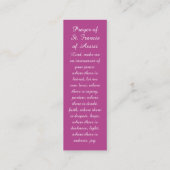 最愛の出発マーク祈りの言葉カード コーリングカード (裏面)