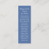 最愛の出発マーク祈りの言葉カード コーリングカード (裏面)