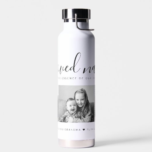 最愛の奈々おばあちゃんカスタム家族フォトキープサケ ウォーターボトル
