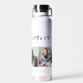 最愛の奈々おばあちゃんカスタム家族フォトキープサケ ウォーターボトル (背面)