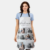 最愛の奈々おばあちゃんカスタム家族フォトキープサケ エプロン (着用した状態)