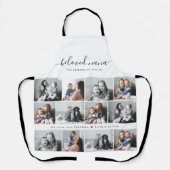 最愛の奈々おばあちゃんカスタム家族フォトキープサケ エプロン (正面)