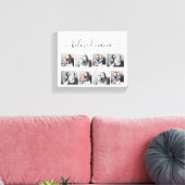 最愛の奈々おばあちゃんカスタム家族フォトキープサケ キャンバスプリント (インサイチュ (リビング))