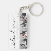 最愛の奈々おばあちゃんカスタム家族フォトキープサケ キーホルダー (裏面)