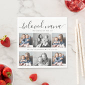 最愛の奈々おばあちゃんカスタム家族フォトキープサケ スタンダードランチョンナプキン (インサイチュ)