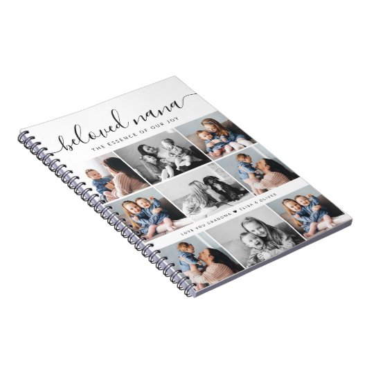 最愛の奈々おばあちゃんカスタム家族フォトキープサケ ノートブック (右側)