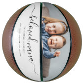 最愛の奈々おばあちゃんカスタム家族フォトキープサケ バスケットボール (縦)