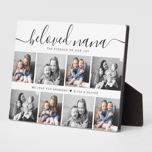 最愛の奈々おばあちゃんカスタム家族フォトキープサケ フォトプラーク (側面)