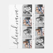 最愛の奈々おばあちゃんカスタム家族フォトキープサケ フリースブランケット (正面)