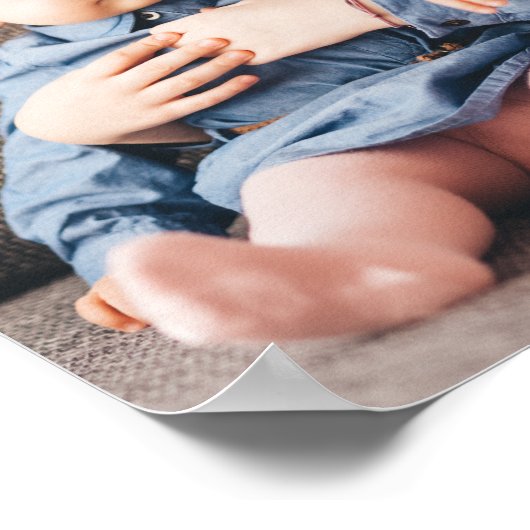 最愛の奈々おばあちゃんカスタム家族フォトキープサケ ポスター (角)