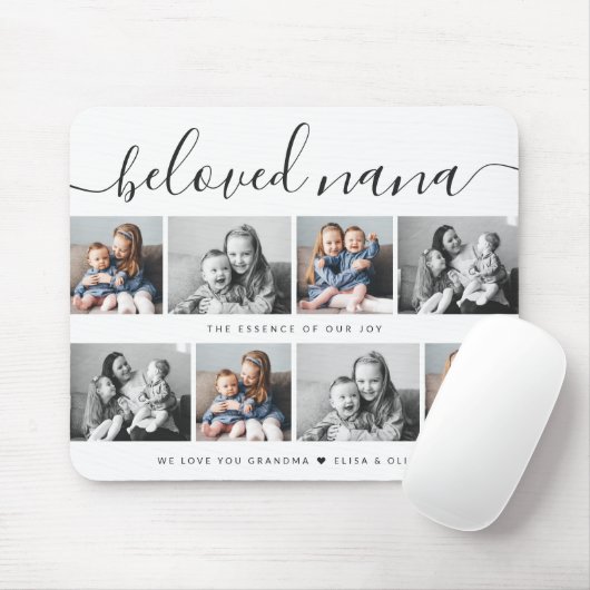 最愛の奈々おばあちゃんカスタム家族フォトキープサケ マウスパッド (マウス)