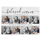 最愛の奈々おばあちゃんカスタム家族フォトキープサケ ラージペーパーバッグ (裏面)