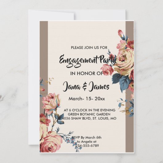 最愛の契    約 招待状 (正面)