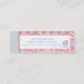 最愛の女の子の名刺 スキニー名刺 (裏面)