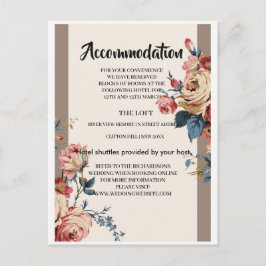 最愛の宿泊施設カード 案内ポストカード