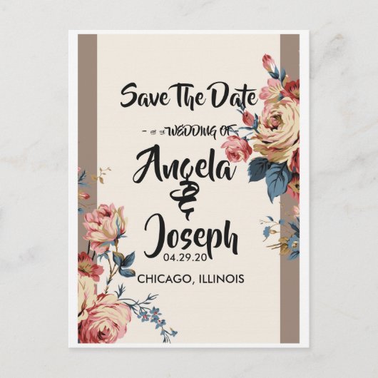 最愛の日付の保存 案内ポストカード (正面)