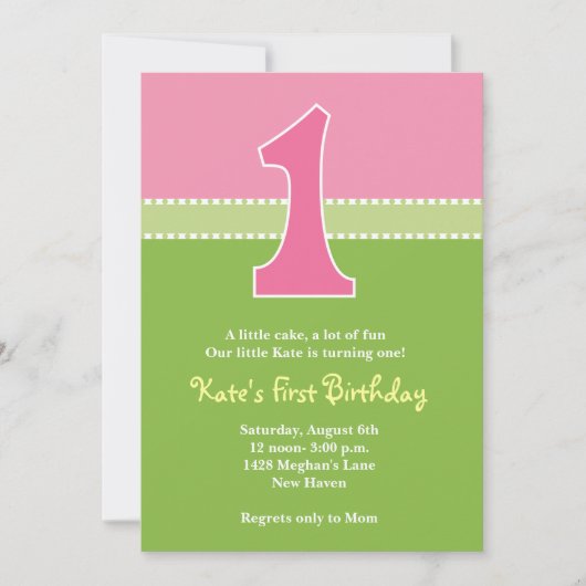 最愛の日 招待状 (正面)