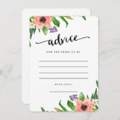 最愛の日 |花嫁カードのアドバイス アドバイスカード (正面/裏面)