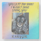 最愛の毛皮を誇るベビーメモリアル1 ストーンコースター (正面)