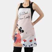 最愛の父と娘のイラストレーション エプロン (インサイチュ)