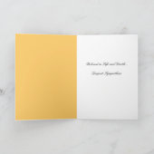 最愛の生と死の悔やみや弔慰 カード (内部)