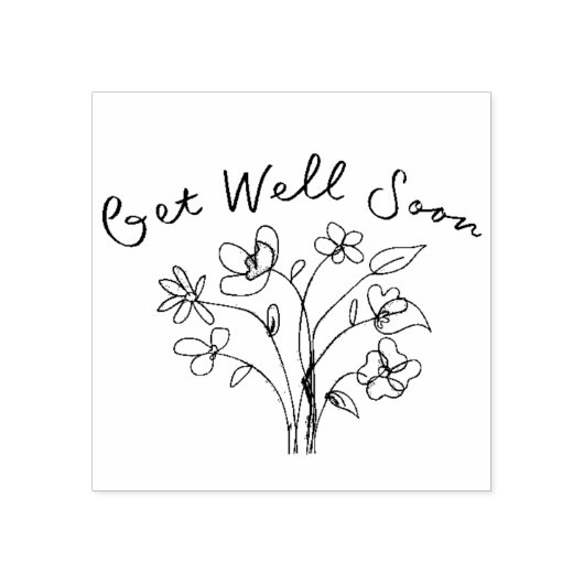 最愛の花 ラバースタンプ (インプリント)